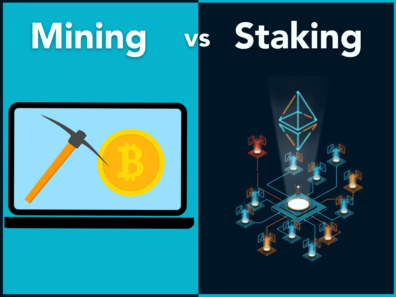 crypto mining vs staking